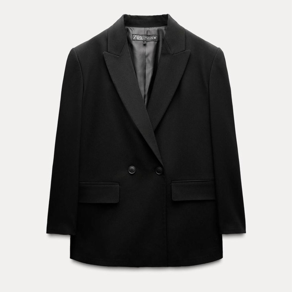 Zara Oversized Double Breasted Blazer